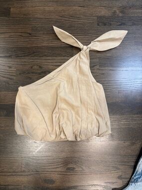 SECULAR ONE SHOULDER BUBBLE TOP